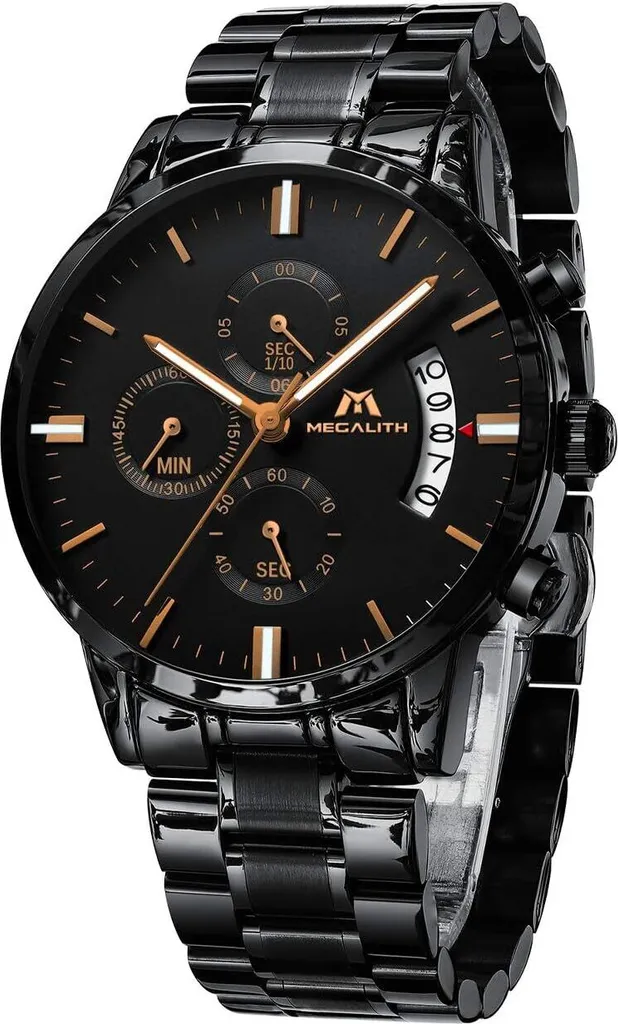 Orologio Uomo Cronografo Militare Impermeabile | Elegante Quadrante Grande