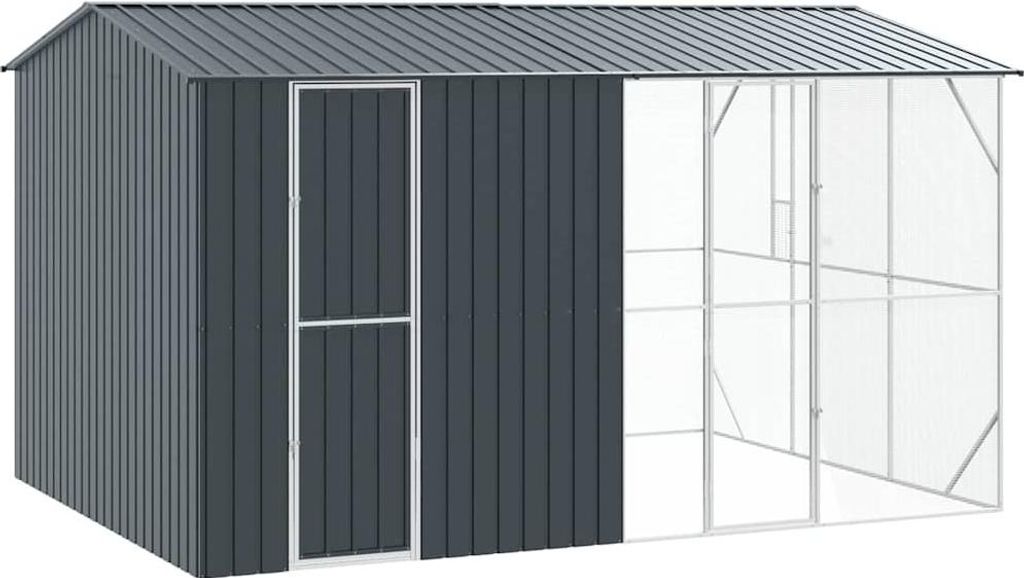 vidaXL Gabbia per uccelli antracite 430 x 310 x 247 cm Immagine del prodotto 