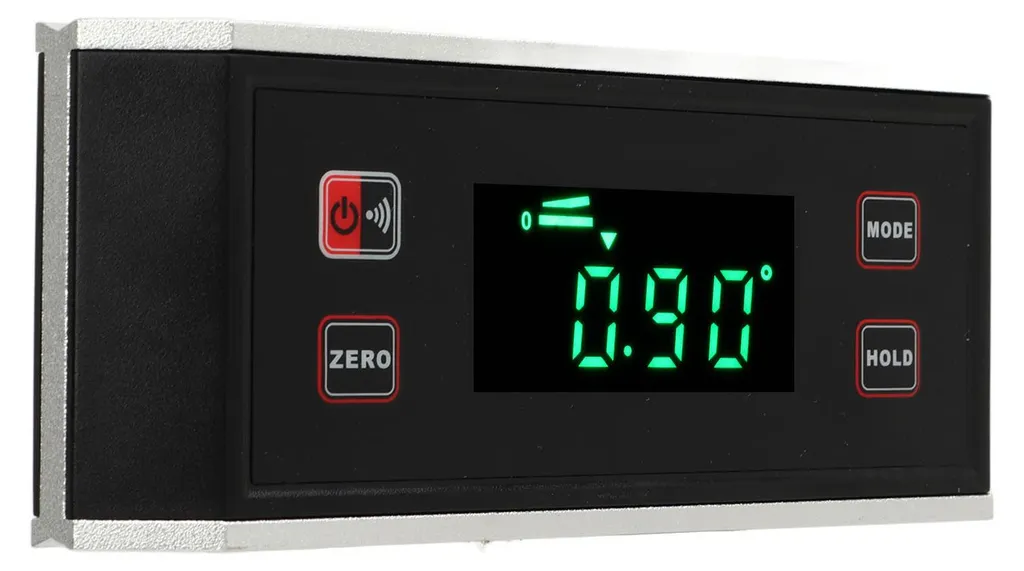 Inclinomètre à écran rétroéclairé et base magnétique, Équerre LCD - 3