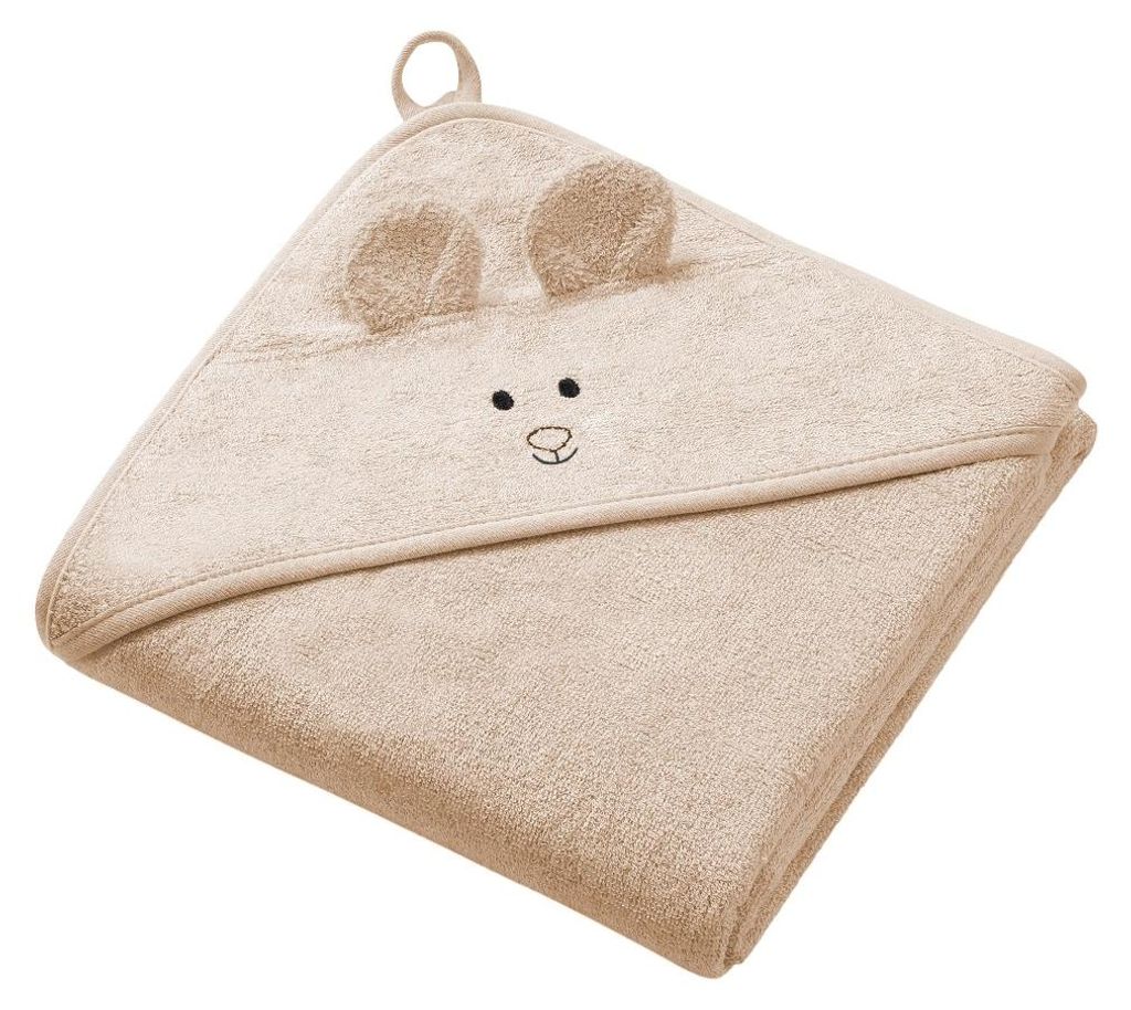 Baby Ono Bambus-Badetuch Beige 100 x 100 cm Produktbild 