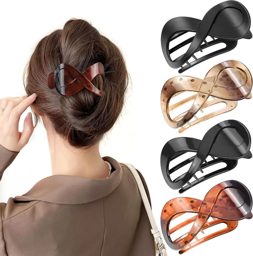 Pince à cheveux pour cheveux épais qui ne glisse pas et tient