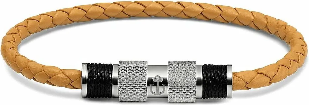 Bracciale Tom Hope TM0263 Nero | Must-Have Uomo Pelle e Ancora