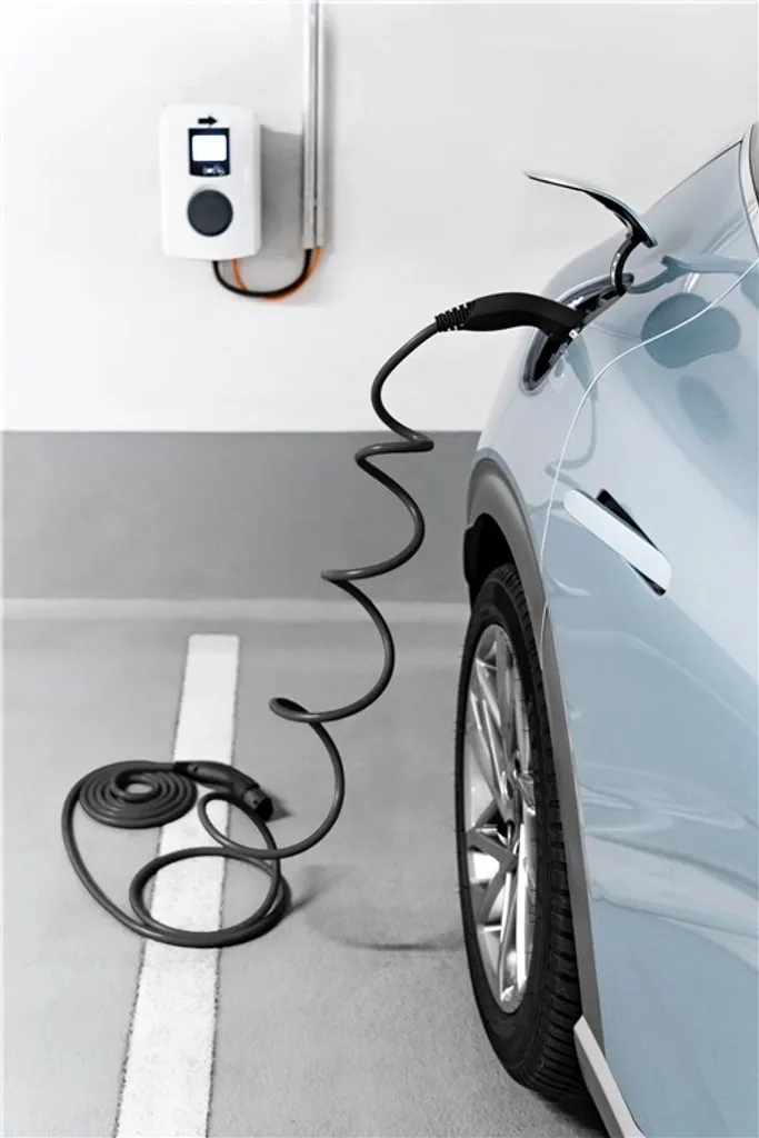 Câble de charge type 2 pour voiture électrique 22 kW triphasé 7 mètres