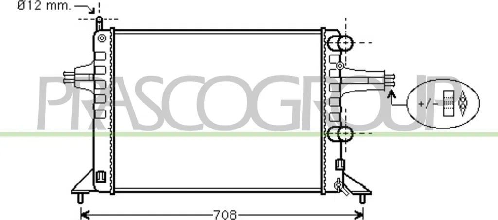 Radiateur de moteur pour Opel Astra G - Entretien Refroidissement PRASCO
