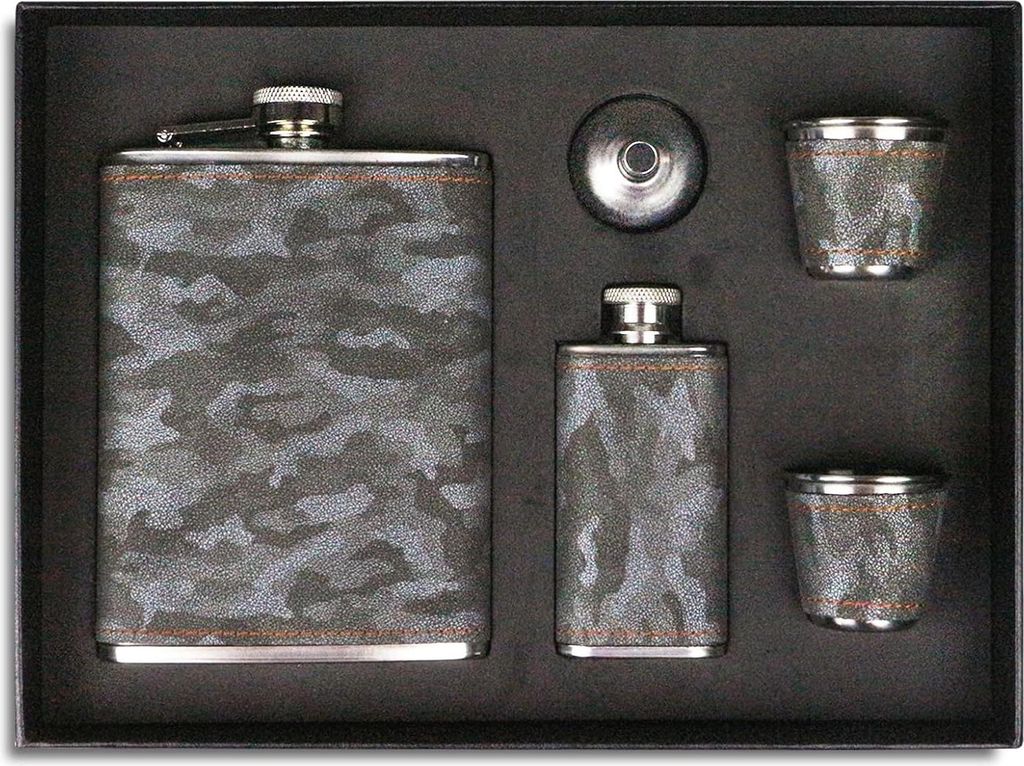 Set di borracce 260ML - Bottiglia RVS da uomo - Bar, festa, Immagine del prodotto 