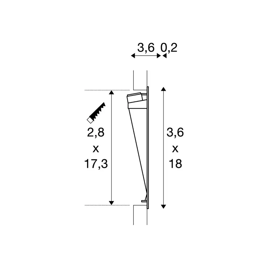 Éclairage de Marche LED Encastrable Blanc 3000K pour Escalier et Mur - 13