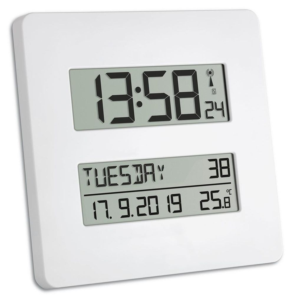 Time Line Funkuhr mit Temperatur, Datum, Wochentagsanzeige Produktbild 