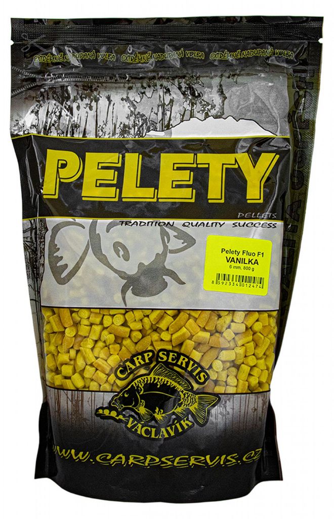 Carp Servis Vaclavik Fluo F1 Pellets - 800g 6mm Jaune, Image du produit 