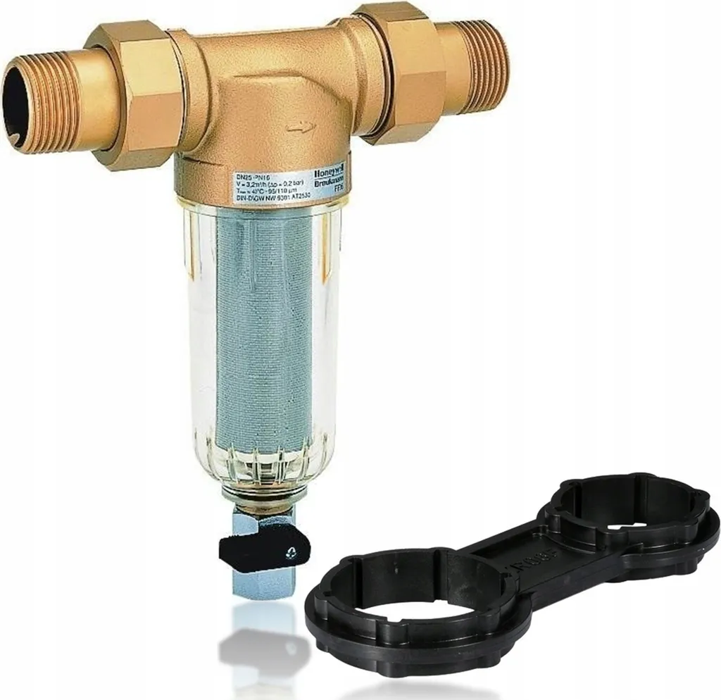 Honeywell Home FF06-3/4AA, filtro di controlavaggio mini plus, 3/4", 40 °C, PN16, 100 µm