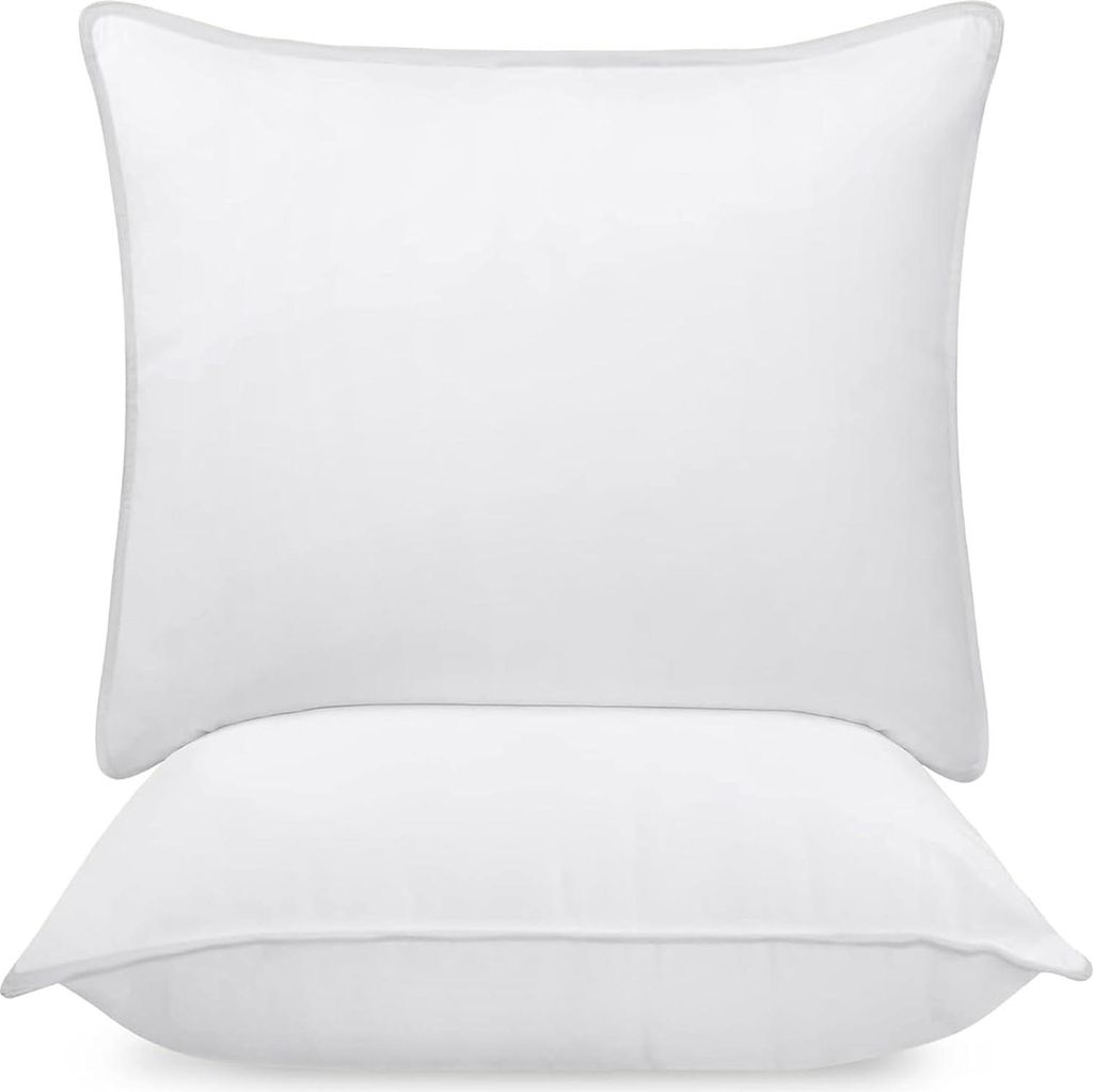 Schlafkissen Utopia Bedding 2 Stück 80x80 cm weich atmungsaktiv weiß