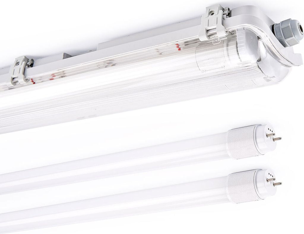LED Feuchtraumleuchte Eco Wannenleuchte 60cm 2 x 9W T8 Image du produit 
