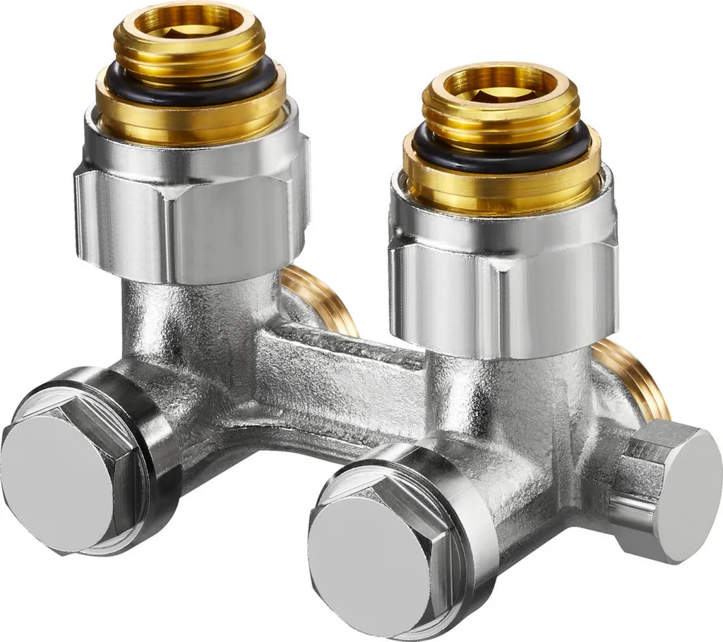 Vanne Multiflex F Oventrop ZBU coudée avec fonction vidange et remplissage