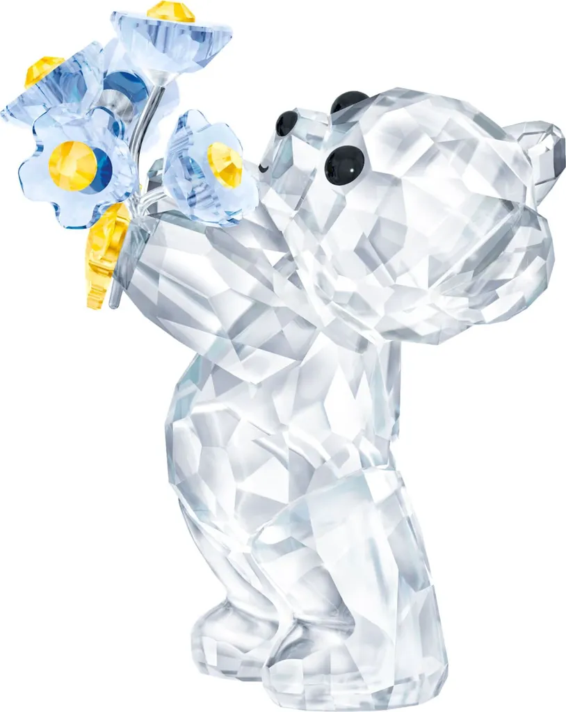 Swarovski Kris Bear Vergissmeinnicht 5427993 Figurine en Cristal Bleu