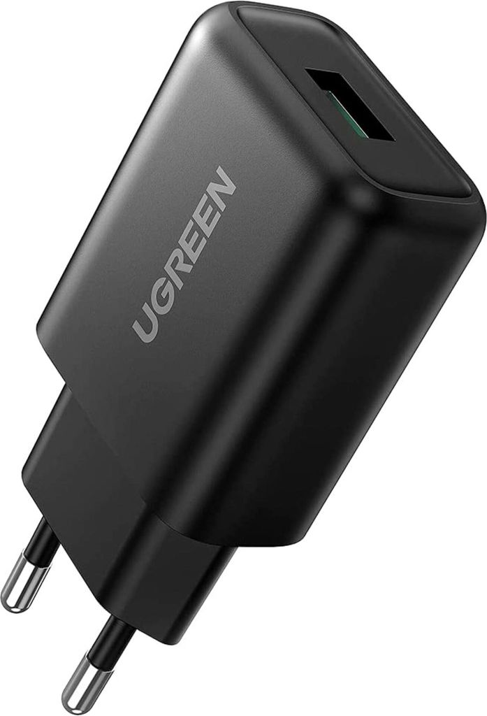 UGREEN USB-A QC 3.0 18W Wall Charger-EU Black Produktbild 