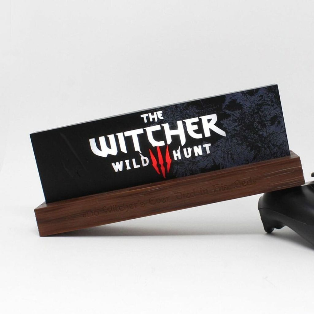 Lampa LED z logo The Witcher Wild Hunt 22 cm USB Zdjęcie produktu 