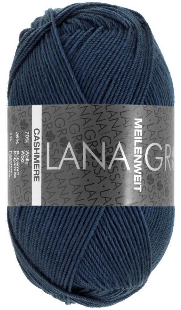 Lana Grossa - Meilenweit 4-fach 50g Cashmere 0009 nachtblau Produktbild 