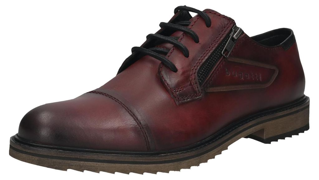 bugatti Herren-Schnürer-331-AUQ01, Dark red, 42 Produktbild 