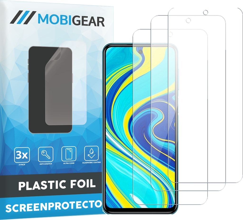 Mobigear  Xiaomi Redmi Note 9S Displayschutz Schutzfolie - Produktbild 