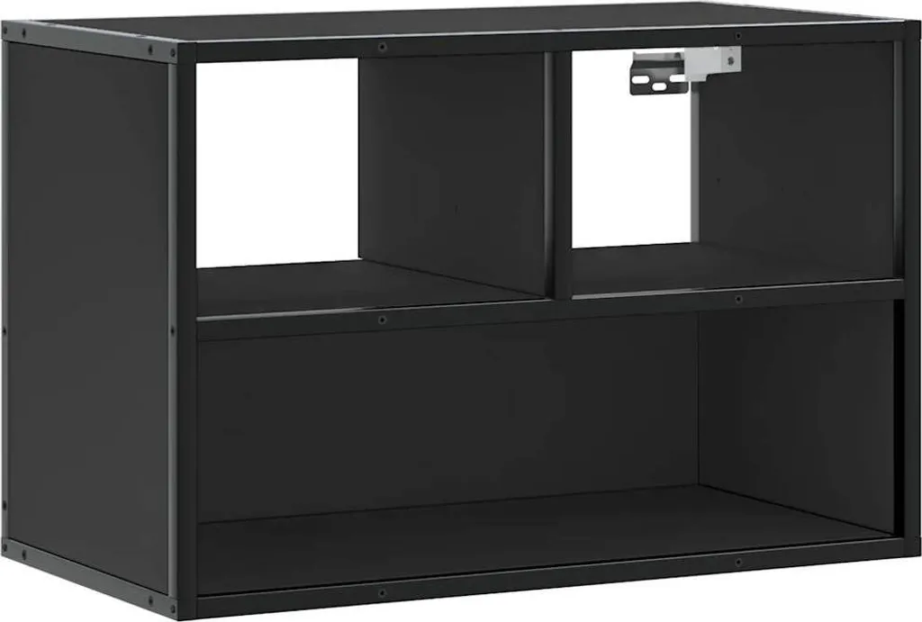 Mobili Porta TV con Ruote SYFAX™ Nero - Sicuro e Facile da Montare