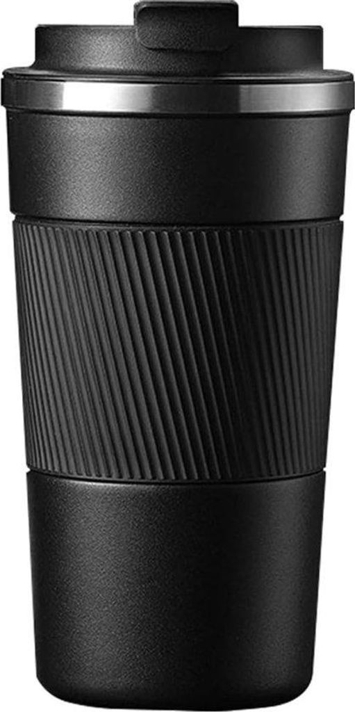 Isolierte Reise-Thermosbecher, 380ml, braun, Edelstahl