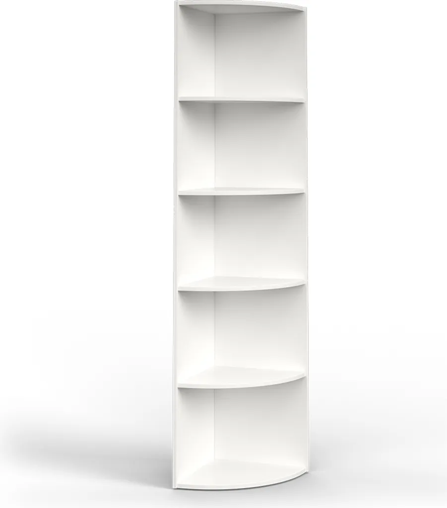 Meuble d'angle Design Blanc 40x180cm Vicco Ecki à 5 Compartiments