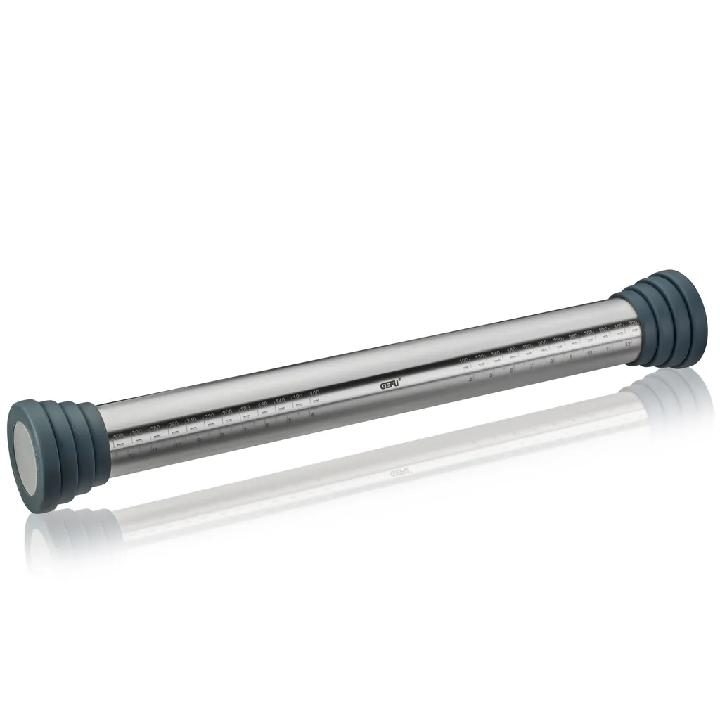 Rouleau à pâtisserie inox REGO GEFU pour étaler vos pâtes avec soin