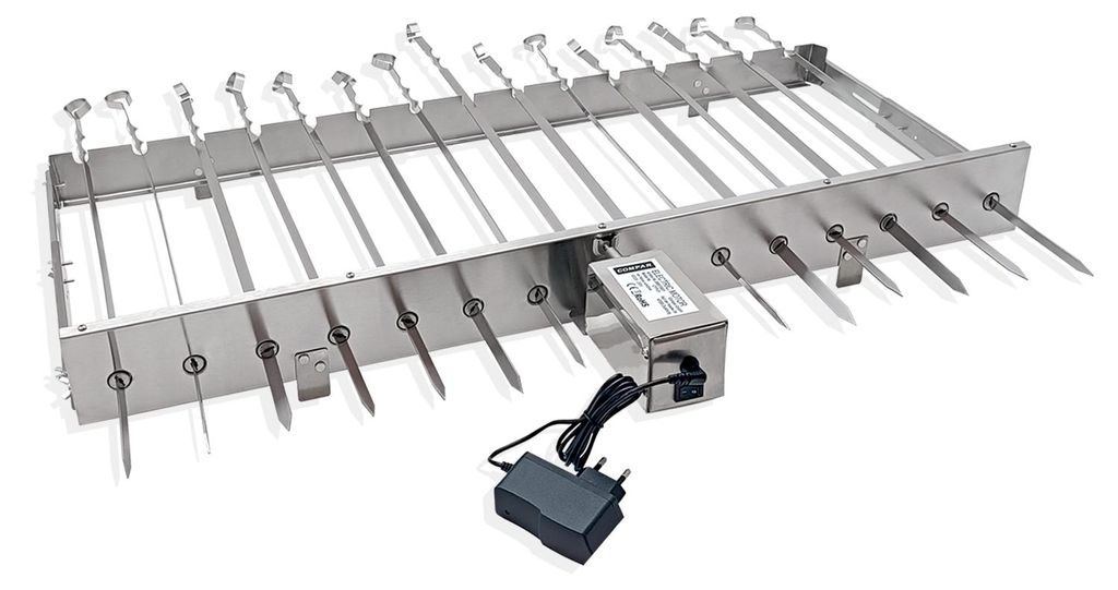 Mangal Batyr 80 mit 15er Drehspieß Edelstahlmotor Spießen Produktbild 