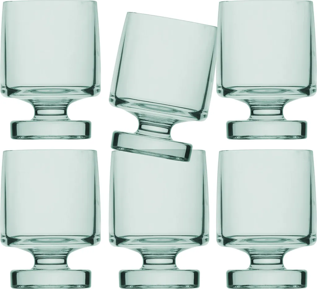 6 Bicchieri Vino Infrangibili Bahamas Natural - Plastica Ecozen