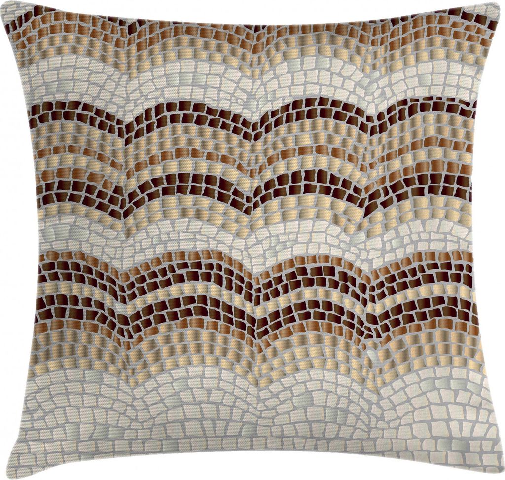 ABAKUHAUS Jahrgang Kissenbezug, Antiker Mosaik-Effekt, Waschbar mit Reißverschluss Kissenhülle mit Farbfesten Klaren Farben Beidseitiger Druck, 4...