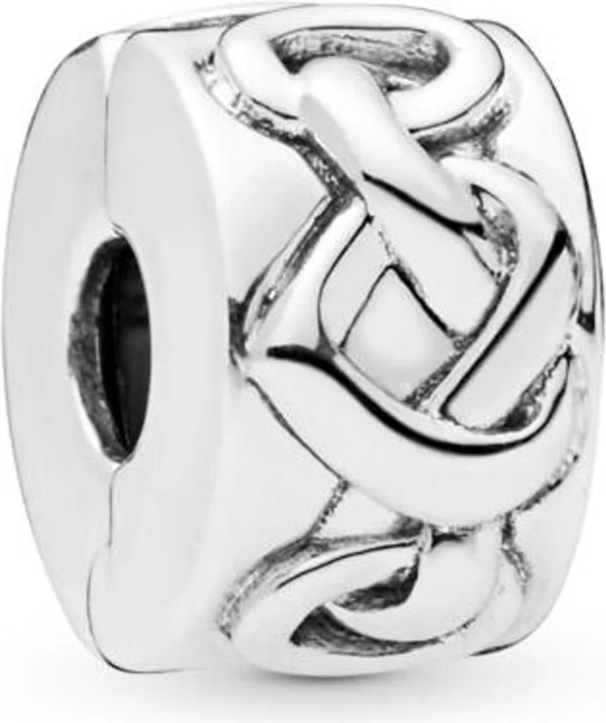 Pandora Love Knot Clip 798035 Pendentif Charms en Argent 925 Brillant