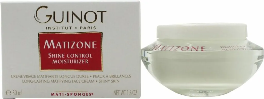 Crème Matifiante Visage Guinot Matizone Hydratant 50ml Contrôle Éclat