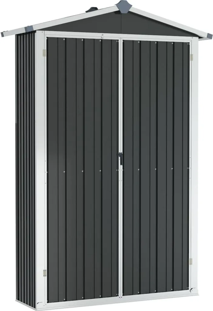 Armadio da Giardino Antracite 116x45x175 cm Acciaio Zincato vidaXL