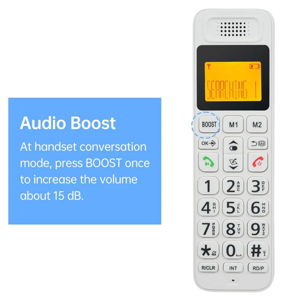 Téléphone fixe DECT Trio extensible à 5 postes pour usage pro et privé