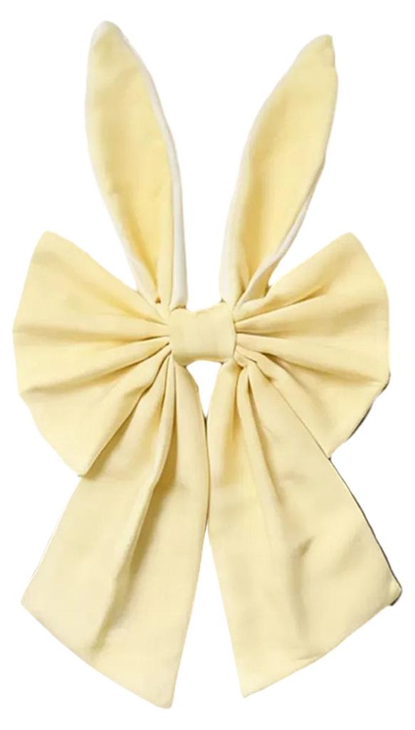 16 Zoll Osterkranzschleifen, fröhliche Osterhasenohrschleife für Baumspitze, dekorative Stoffschleife für Frühlingsfeiertage, Haustür, Wand, F...