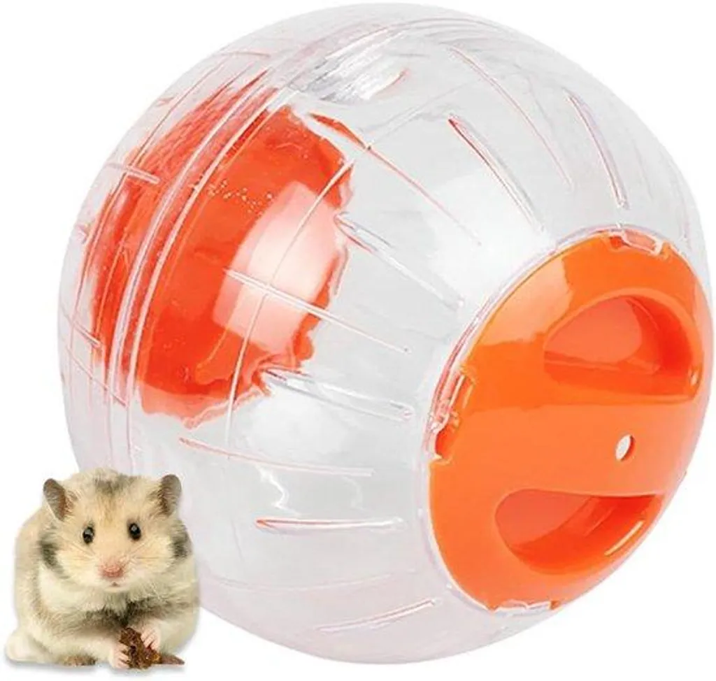 Balle silencieuse pour hamster : fini le bruit avec ce globe orange 47 pouces
