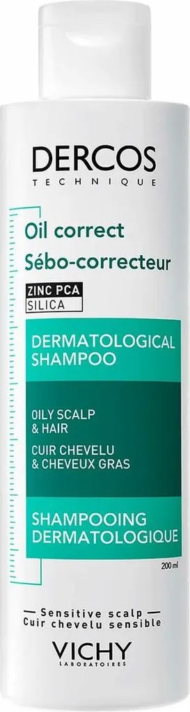 Shampoo Vichy Dercos Oil Correct 200ml - Trattamento Sebo-Regolatore