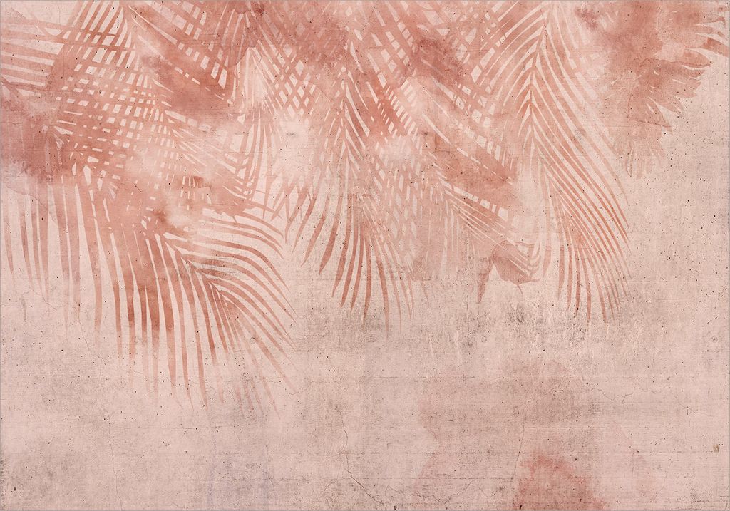 Vlies Fototapete Abstrakt 450x315 cm Vlies Tapeten Wandtapete XXL Blumen Botanik Pflanzen Wald rosa b-A-0874-a-a