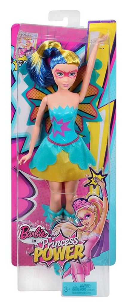 Mattel CDY67 - Barbie - Die Super-Prinzessin - Freundin blau-gelb