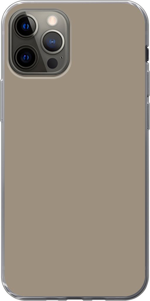 MuchoWow Handyhülle Schutzhülle Hülle für Telefoonhoesje iPhone 13 Pro Interieur - Farben - Beige Silikon Softcase Handy Hülle - Handy-Tasche