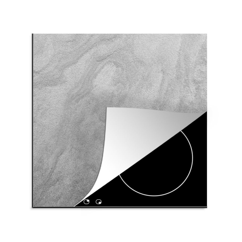 KitchenYeah Herdabdeckplatte Grau - Stein - Bauwerke - Design , 78x78cm, Küche Deko, Glaskeramikkochfeld Herdabdeckung, Abdeckplatte fùr Kochfeld