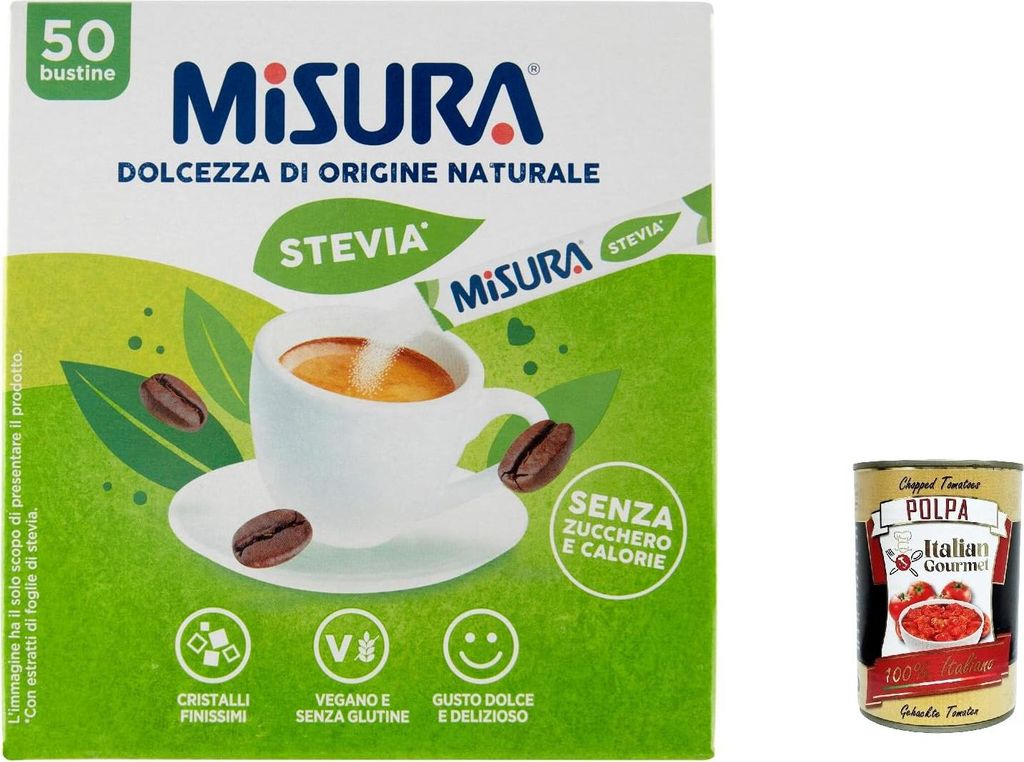 3x Misura Stevia üßstoff natürlicher Herkunft, 50 Beutel + Produktbild 