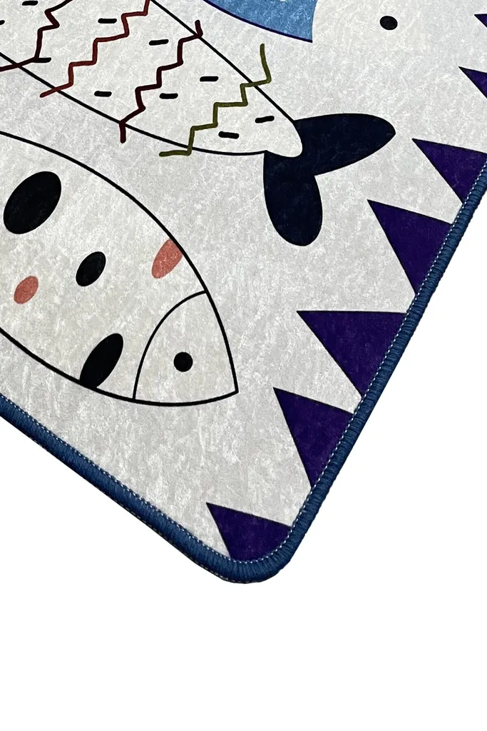 Tapis de bain absorbant pour sortie de douche, design multicolore chic - 2