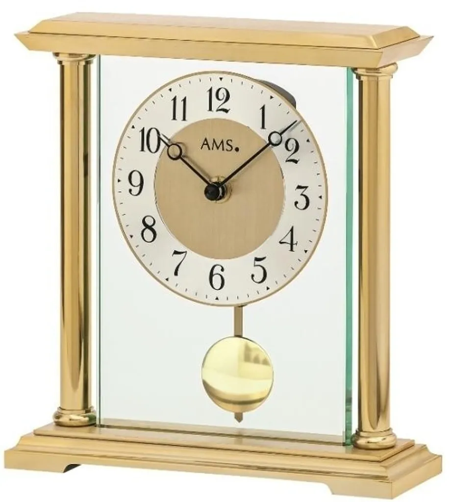 Horloge Silencieuse AMS 1143 Finition Laiton : L'Élégance sans le Bruit