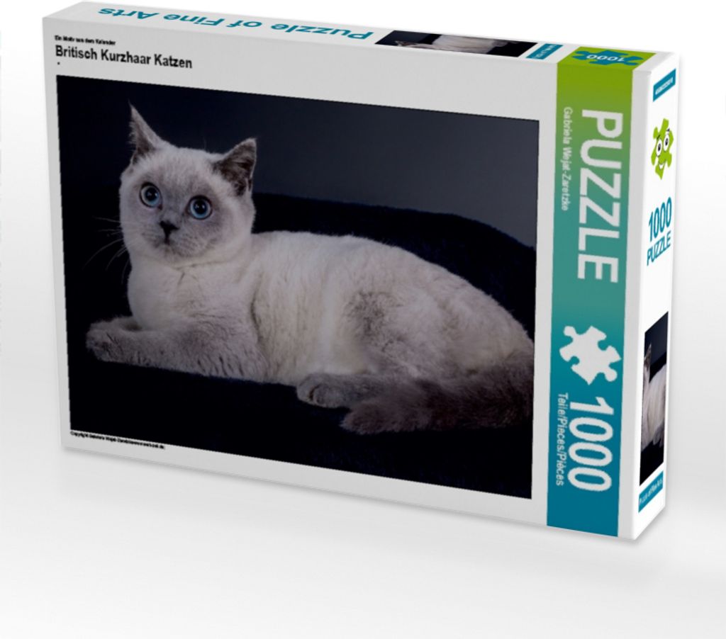 Calvendo Ein Motiv aus dem Kalender Britisch Kurzhaar Katzen 1000 Teile Puzzle quer 640x480mm, Wejat-Zaretzke Gabriela; 7279346