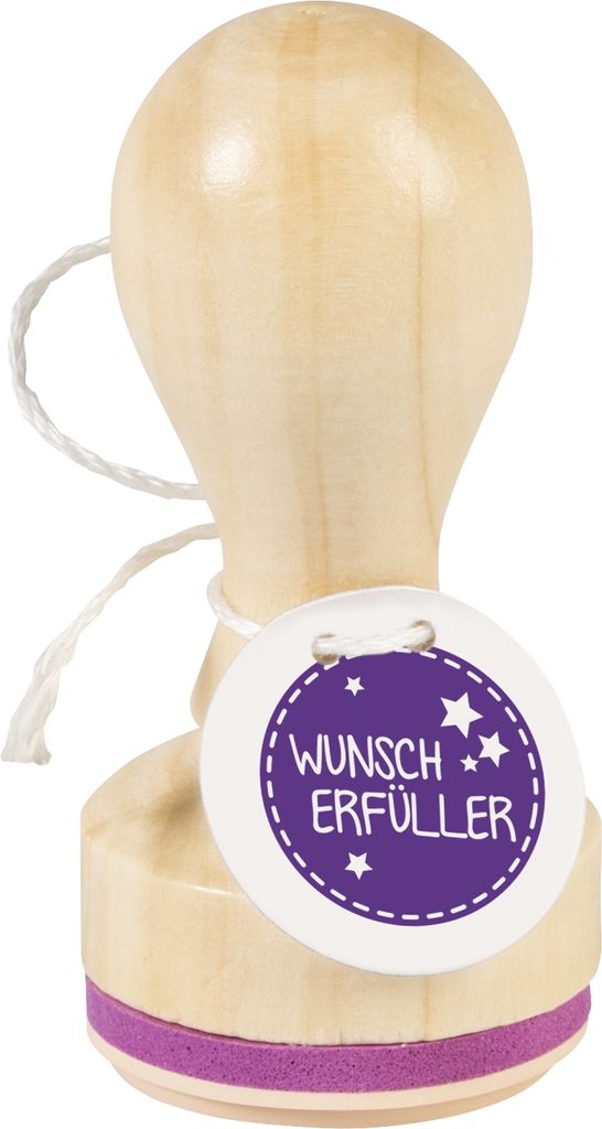 HEYDA 211803011 Stempel Wunscherfüller Holz matt lackiert