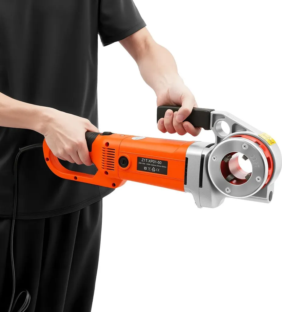Taraudeuse électrique 2300W : filetage rapide de tubes 1/2 à 2 pces