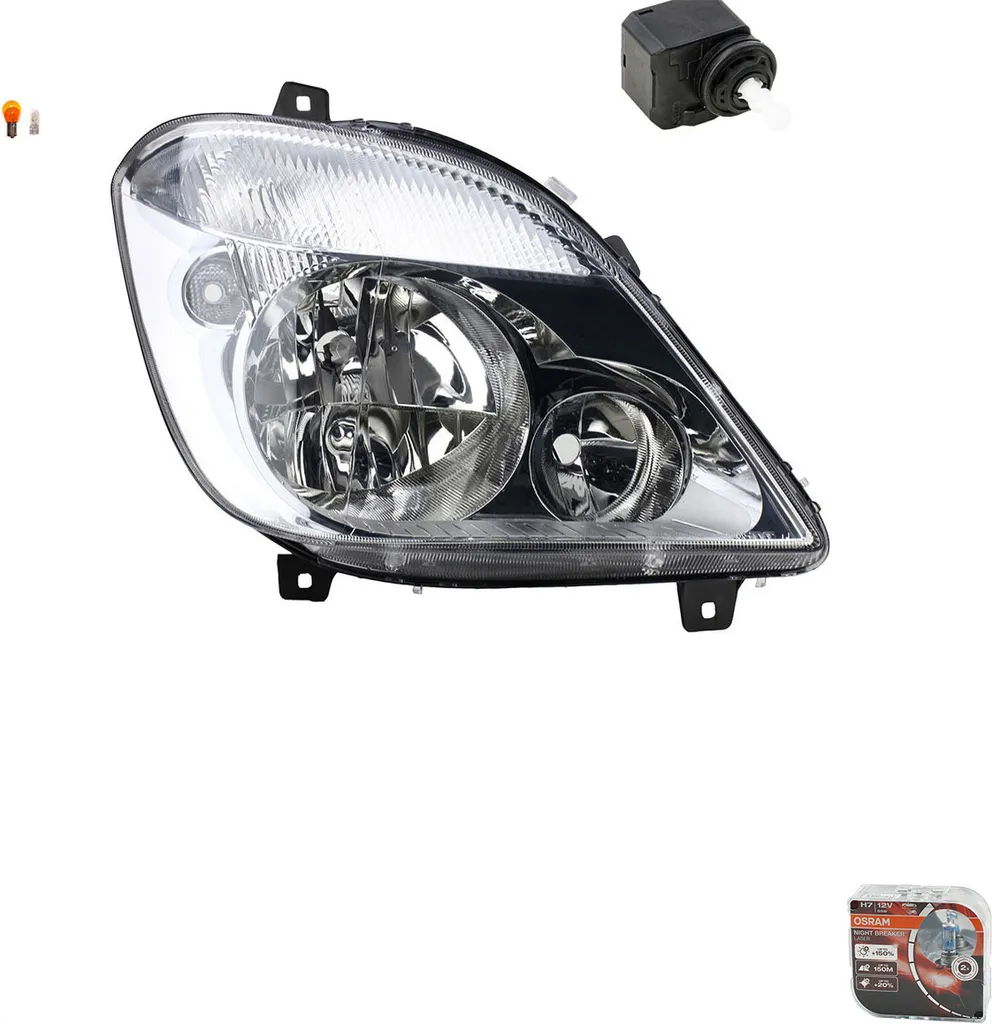 Faro Destro Mercedes Sprinter 906 Johns + Osram Night Breaker Laser H7