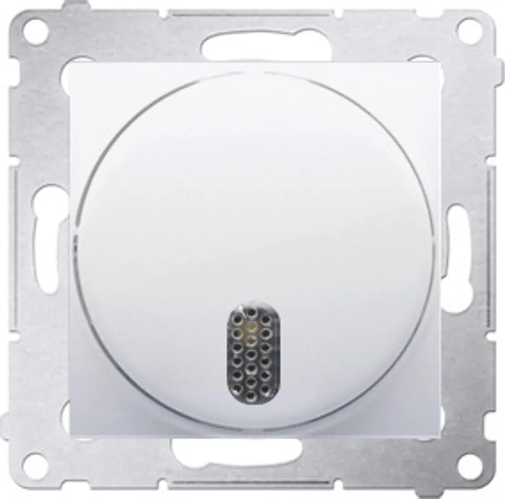 Commande de sonnette encastrable ronde Simon 54 Premium blanc de luxe