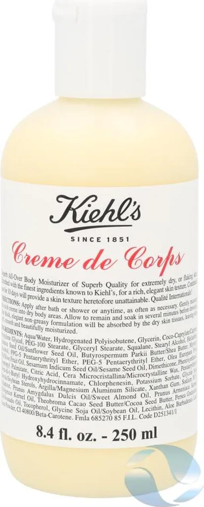 Kiehl's Crème Corps Hydratante 250ml - Soin Nourrissant Peau Sèche