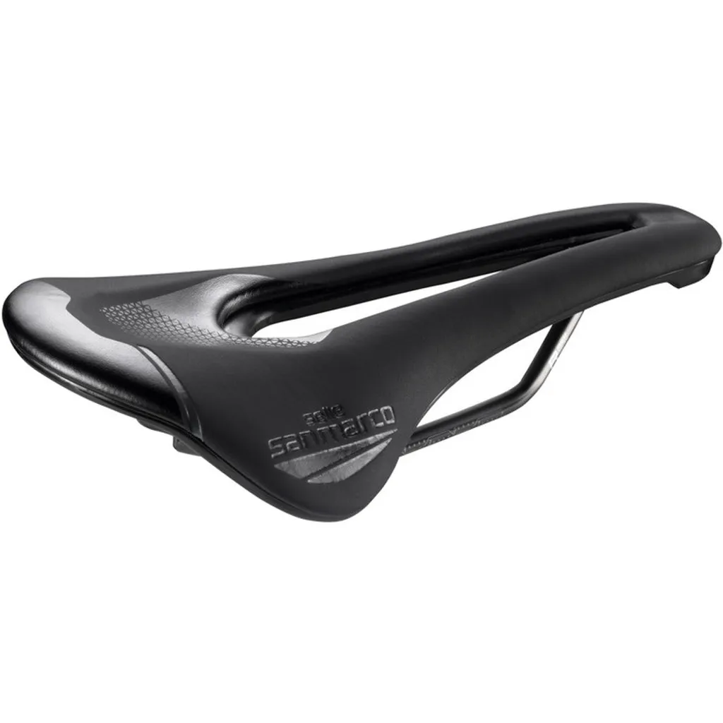 Selle de Vélo de Course San Marco Shortfit 2.0 Open-fit Silver 140mm